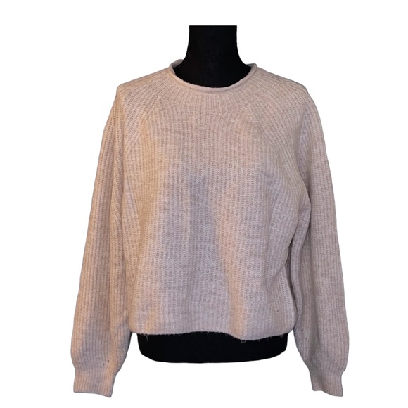 TopShop women’s neutral crewneck sweater new - Picture 1 of 8